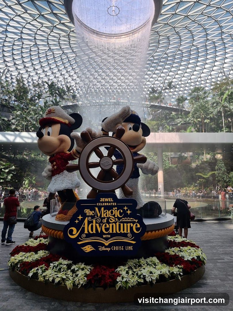 Disney Cruise Line Display at Jewel Changi