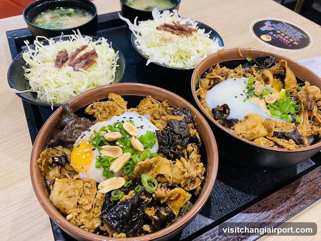 Japanese Rice Bowl Meal