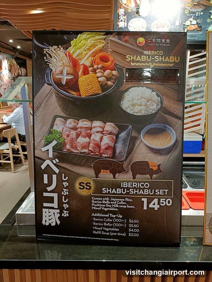 Iberico Shabu-Shabu Set Menu Board