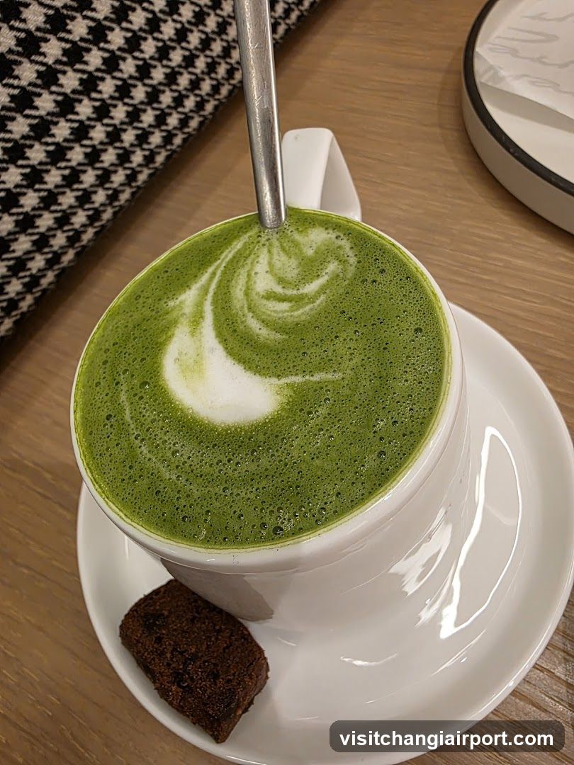 Matcha Latte with Latte Art