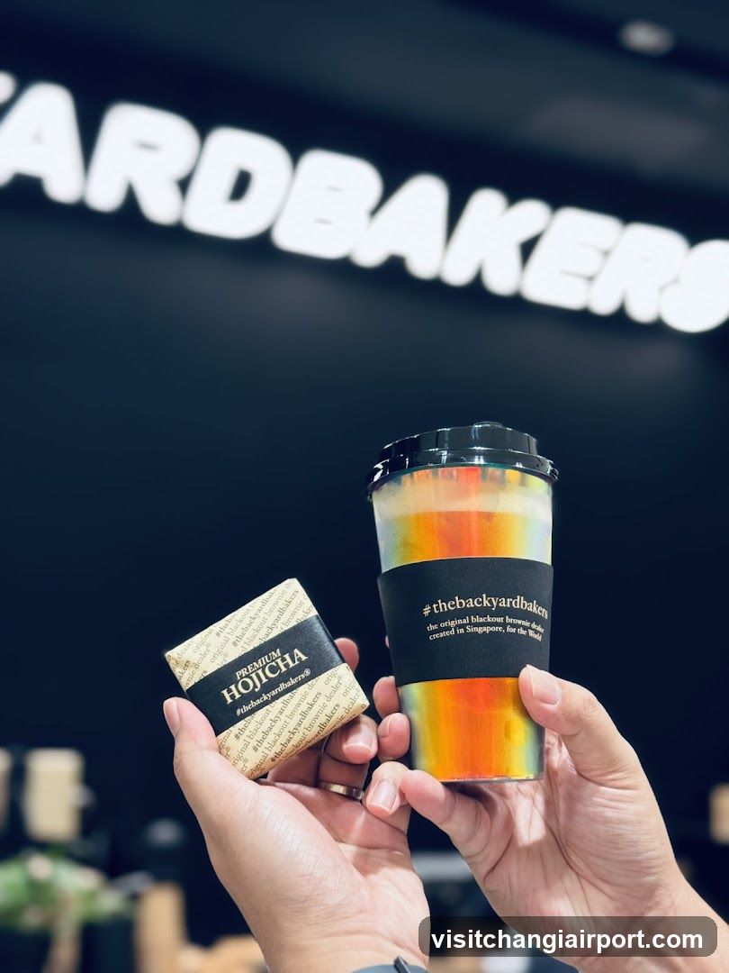 Backyard Bakers and Hojicha Product Display
