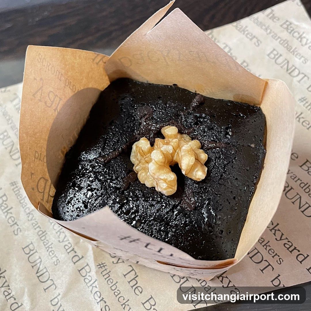 Walnut Brownie in Paper Cup
