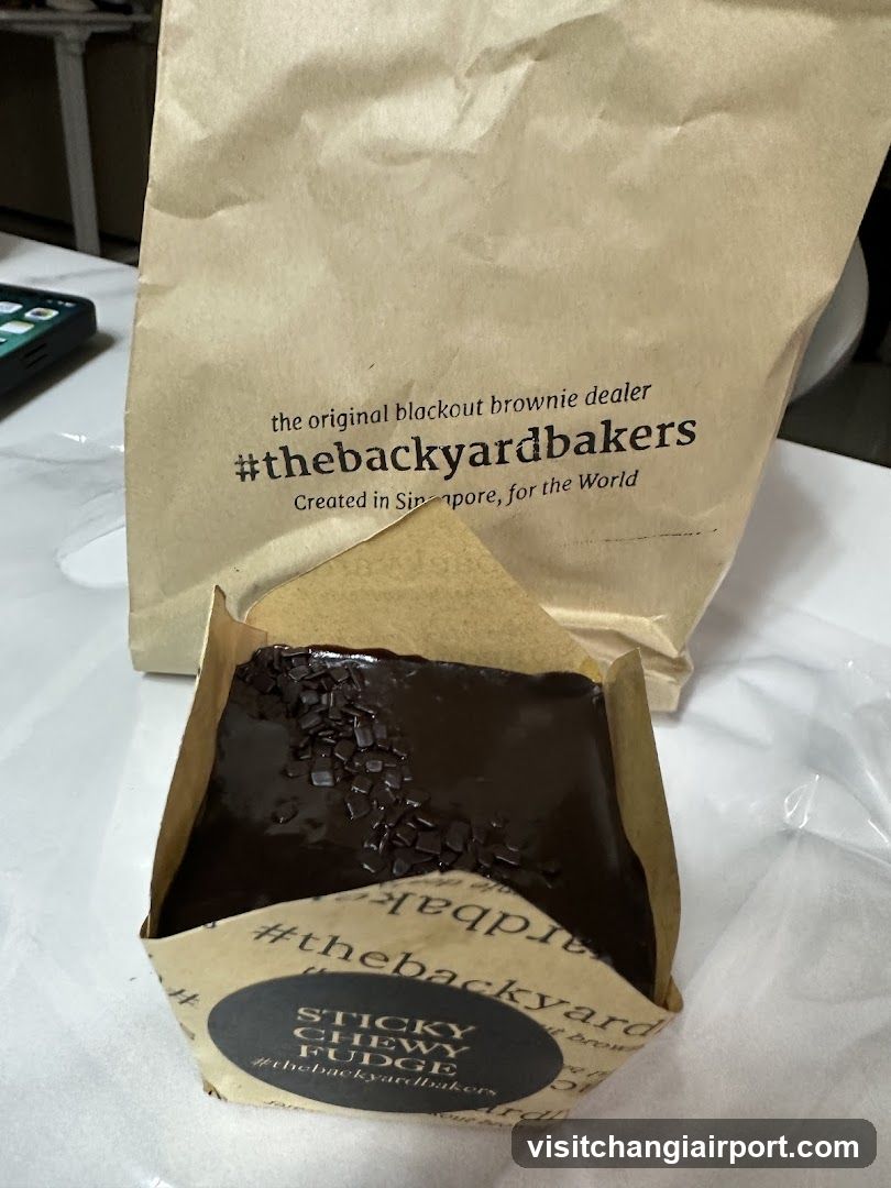 Brownie in packaging