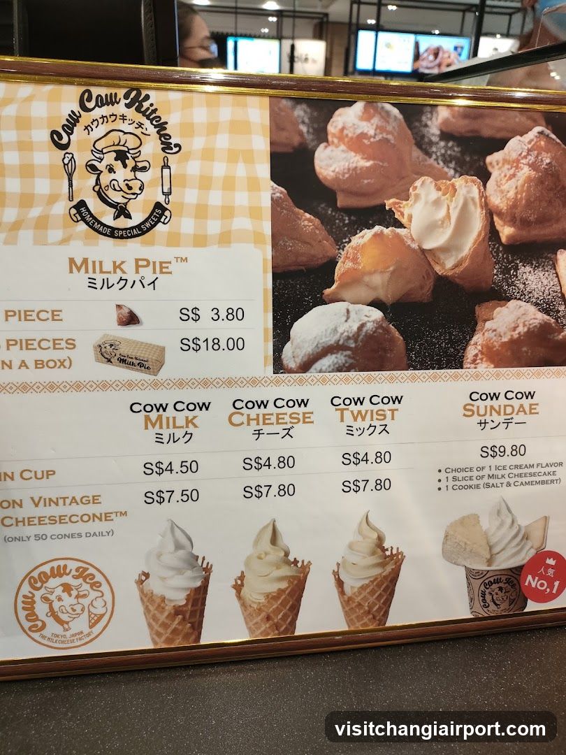 Cow Cow Kitchen Menu Board