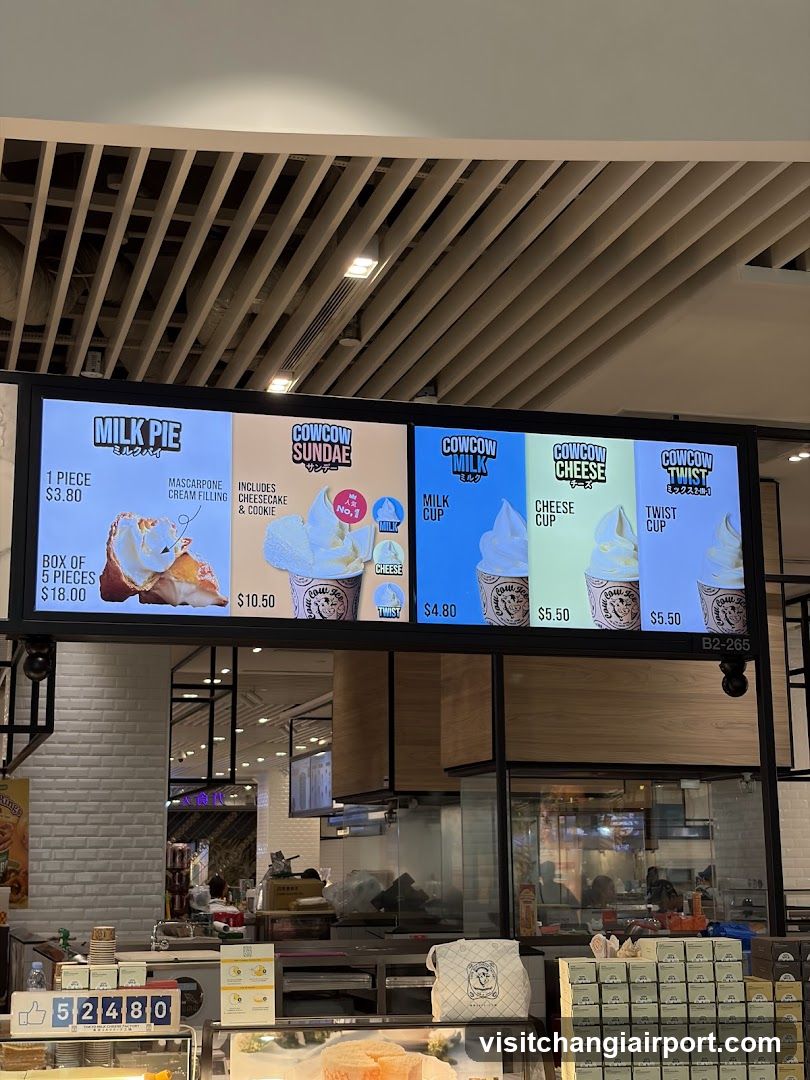 Cowcow Milk & Cheese Menu Board