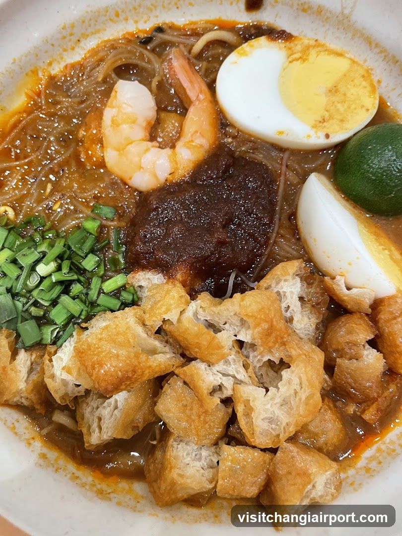Laksa Bowl with Fried Dough and Shrimp