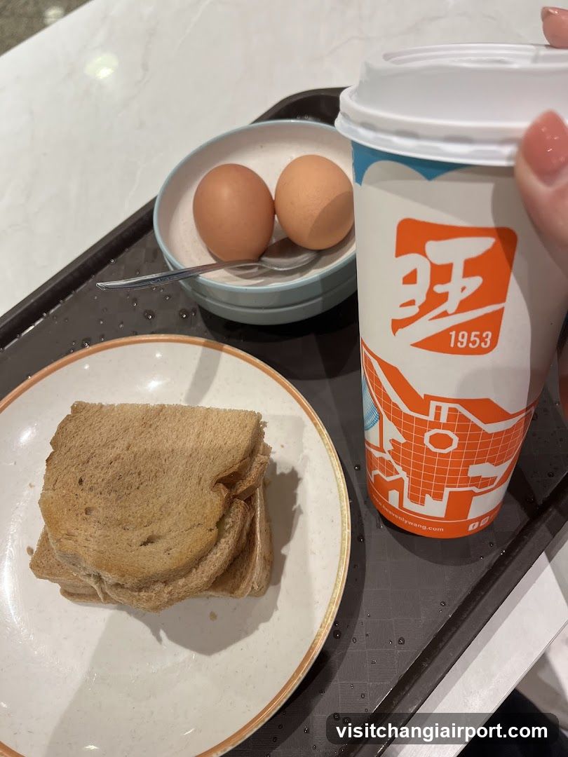 Breakfast Tray with Toast and Eggs