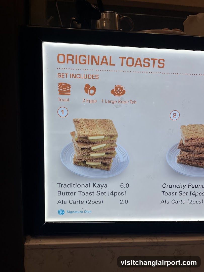 Original Toasts Menu Board