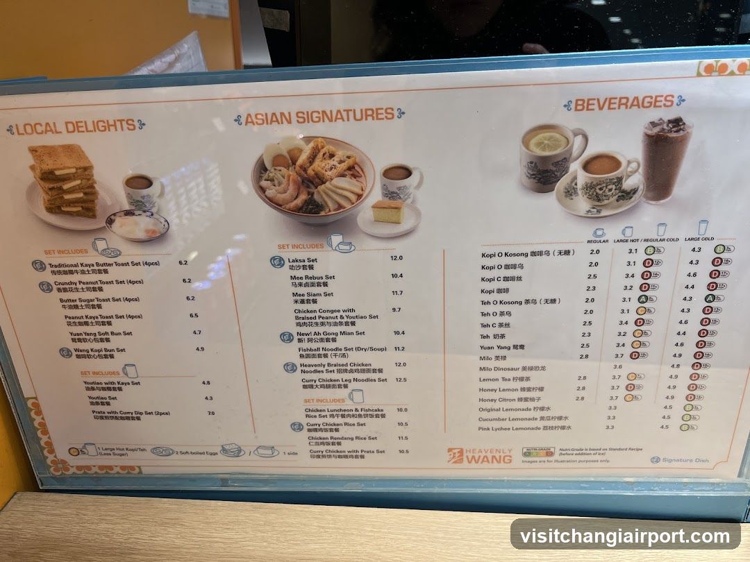 Heavenly Wang Menu Board