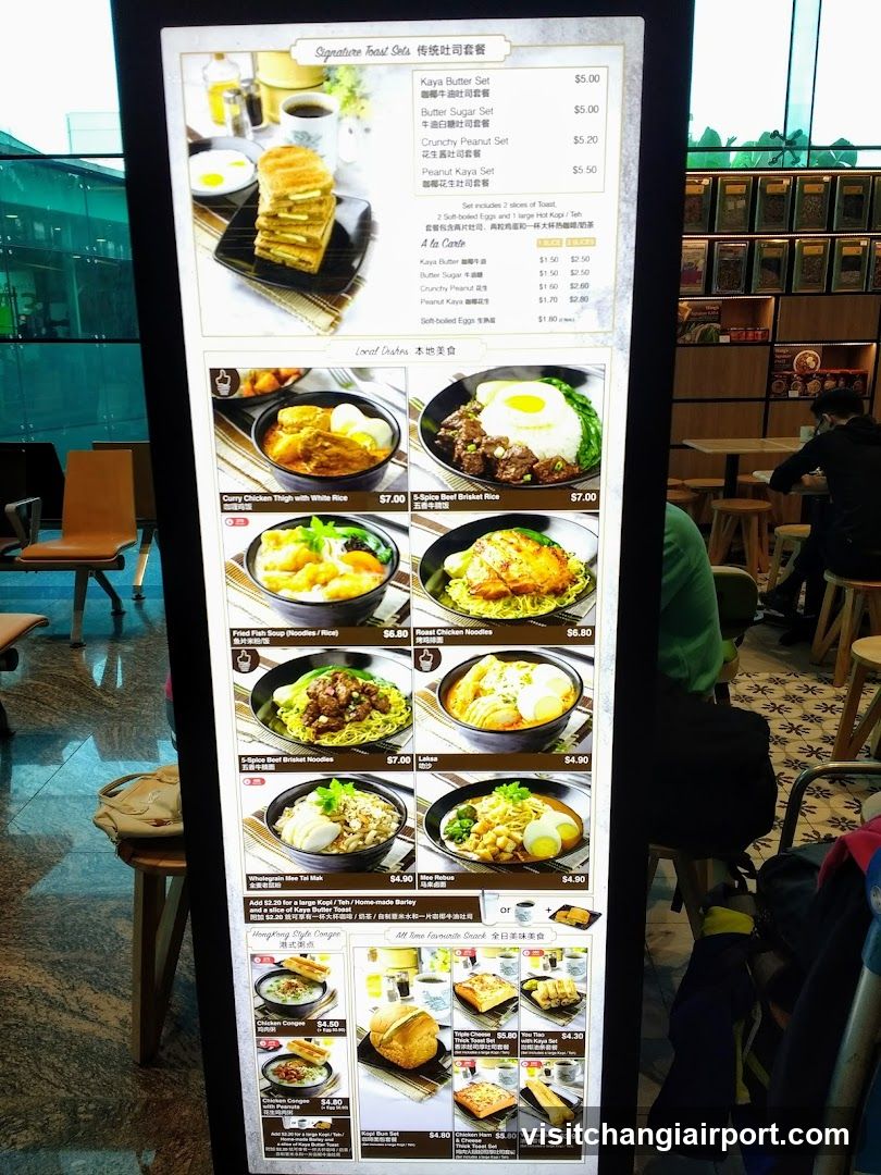 Signature Toast & Oats Menu Board