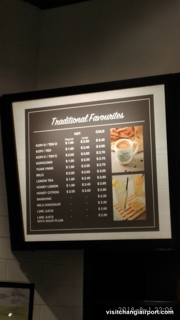 Traditional Favourites Menu Board
