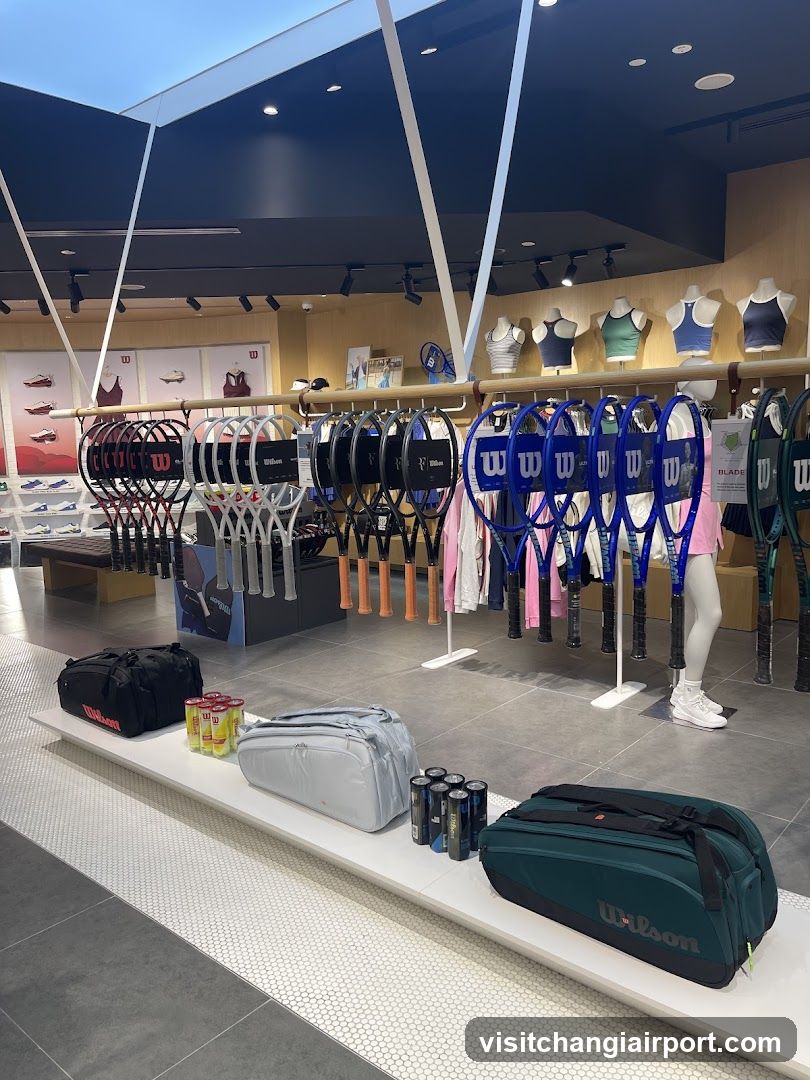 Tennis Equipment Display