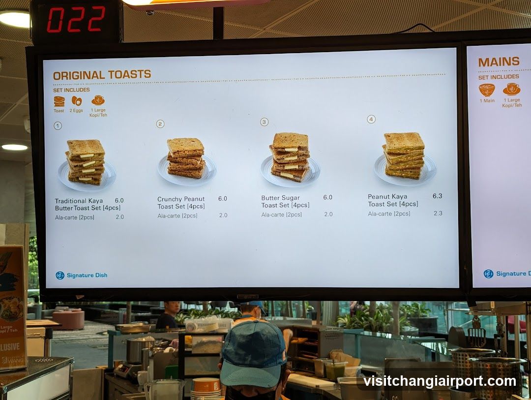 Original Toasts Menu Board