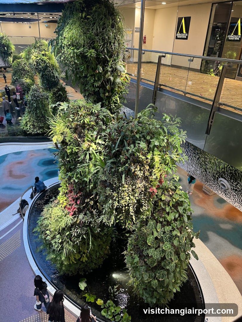 Vertical Garden in Mall Interior