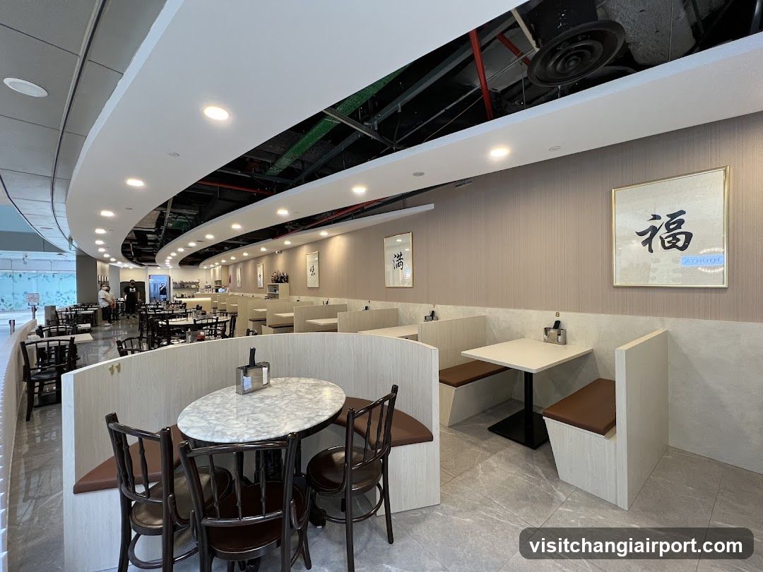 Restaurant Interior with Booth Seating