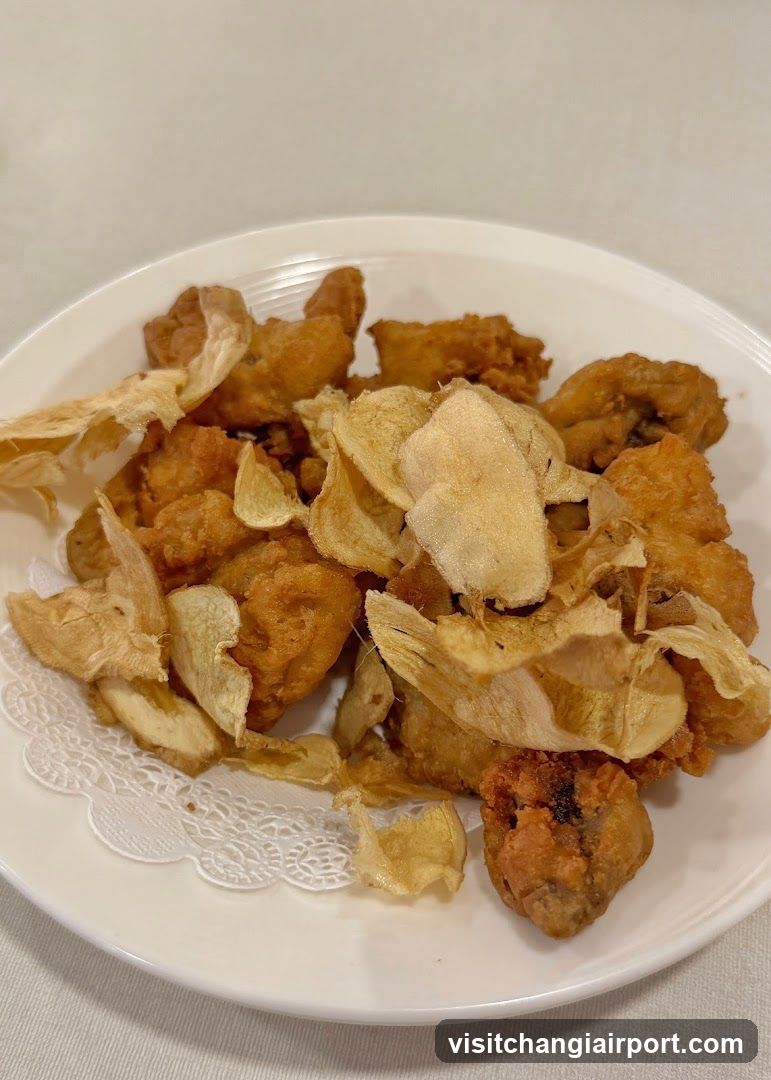 Fried Chicken with Dried Ginger Slices