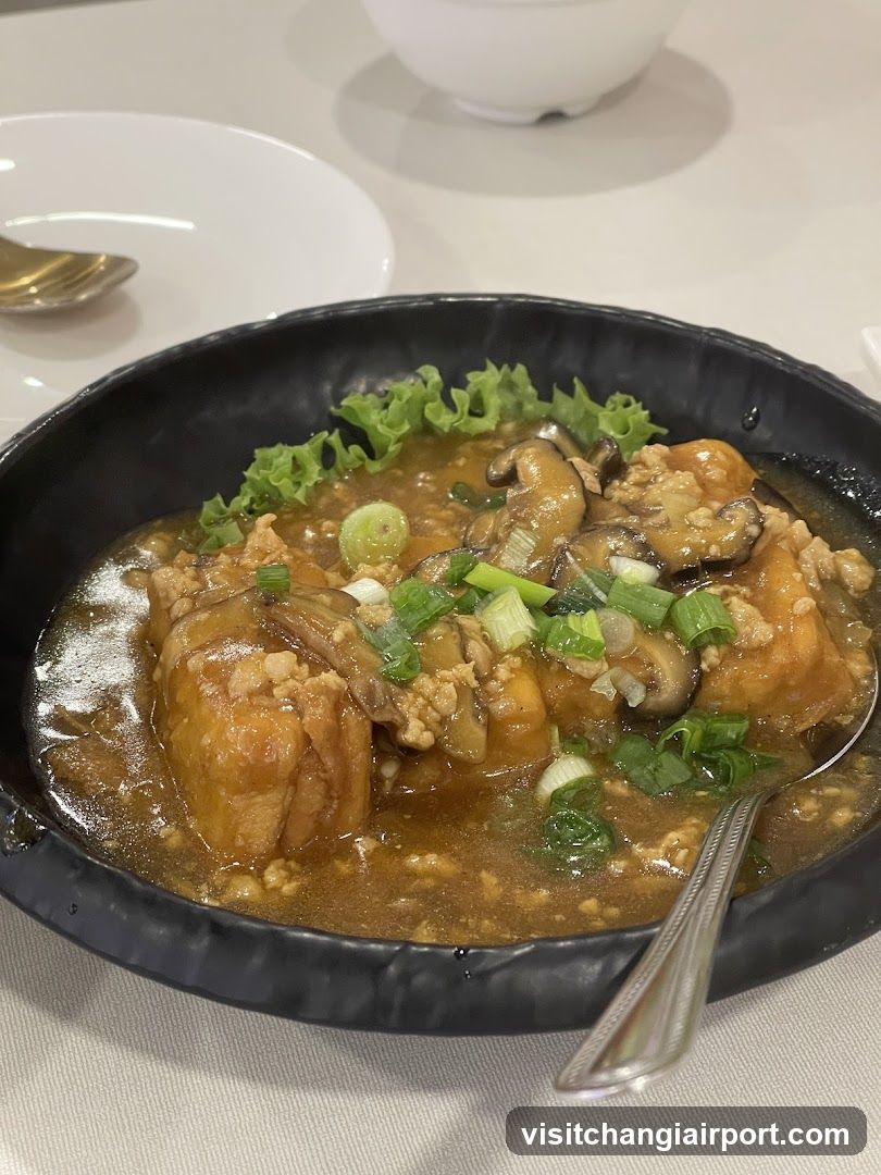 Stir-fried Tofu with Mushrooms and Green Onions