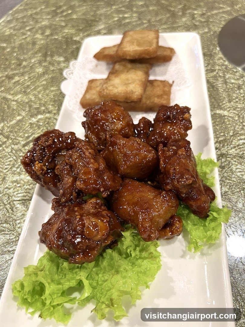 Sauced Chicken Wings with Fries