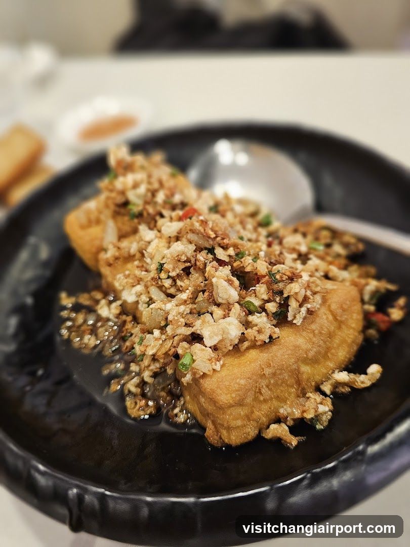 Fried Tofu with Garlic Sauce