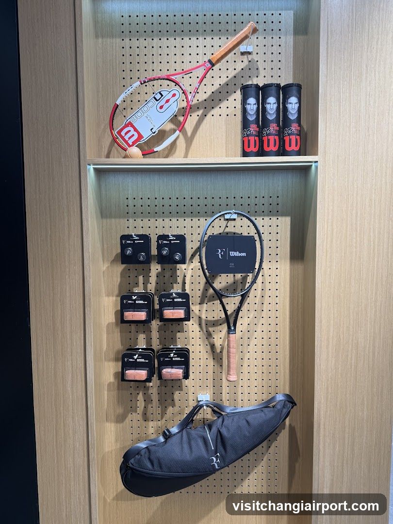 Tennis Equipment Display