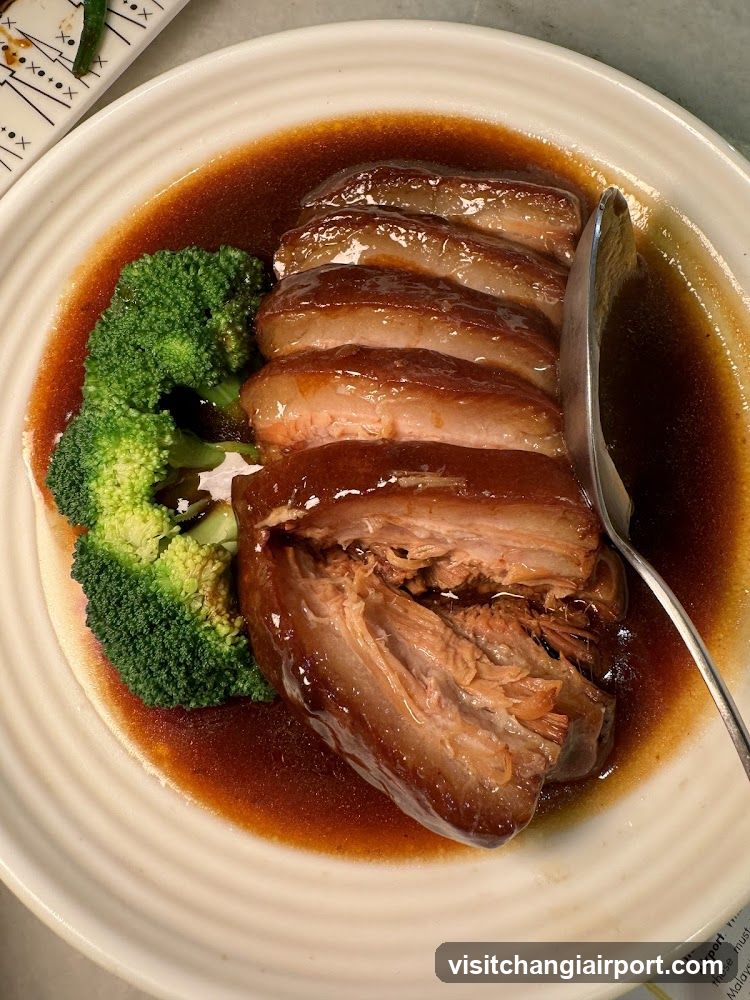 Sliced Roast Meat with Broccoli