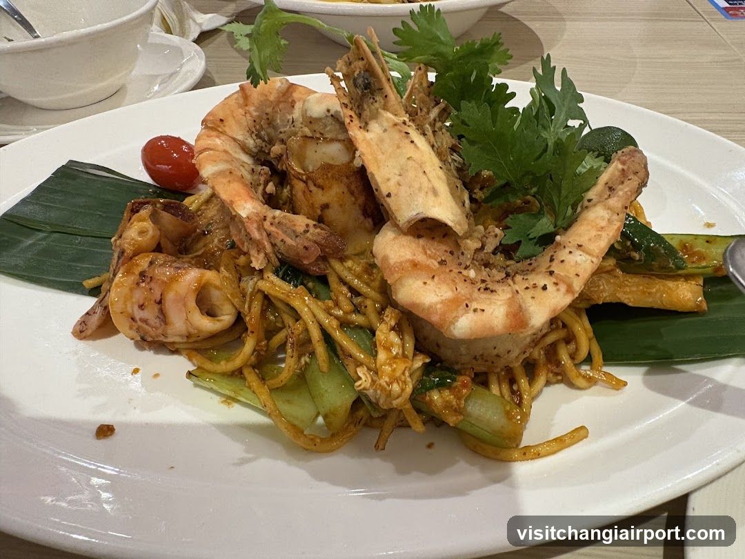 Shrimp Fried Noodles with Vegetables