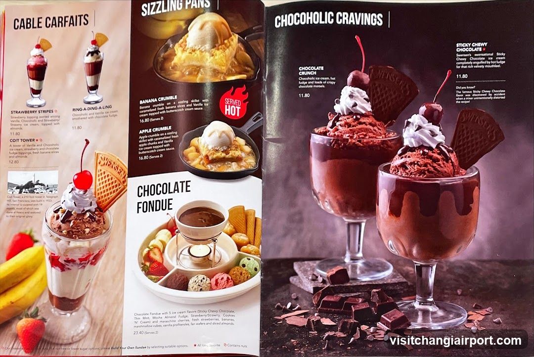 Chocolate Dessert Menu Spread