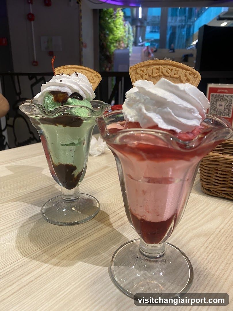 Ice Cream Sundae with Whipped Cream and Cookies