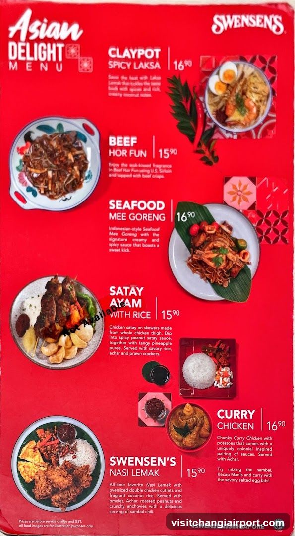 Swensen's Asian Delight Menu