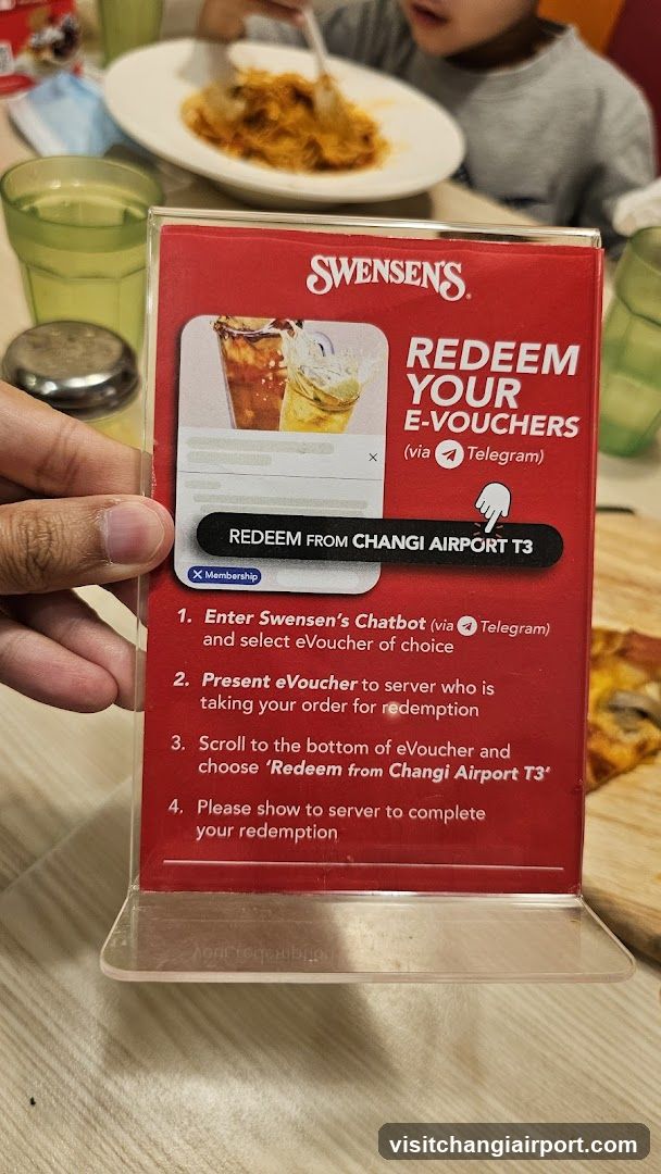 Swensen's E-Voucher Redemption Sign