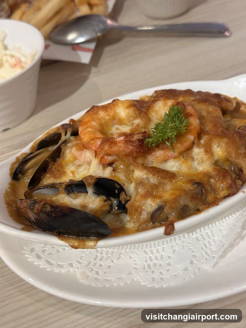 Seafood Casserole with Shrimp and Mussels