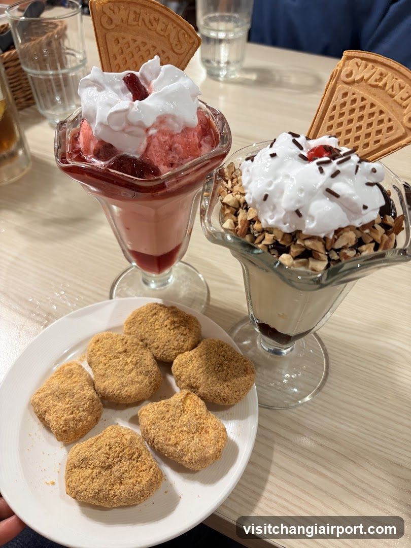 Dessert and Cookies on Table