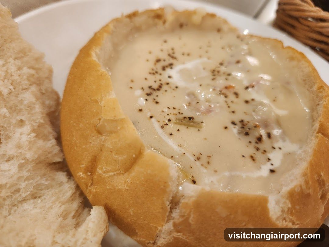 Soup in Bread Bowl