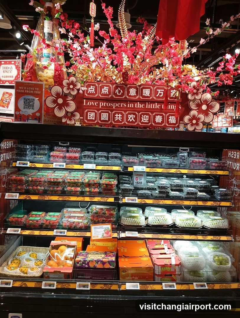 Fruit and Produce Display in a Store
