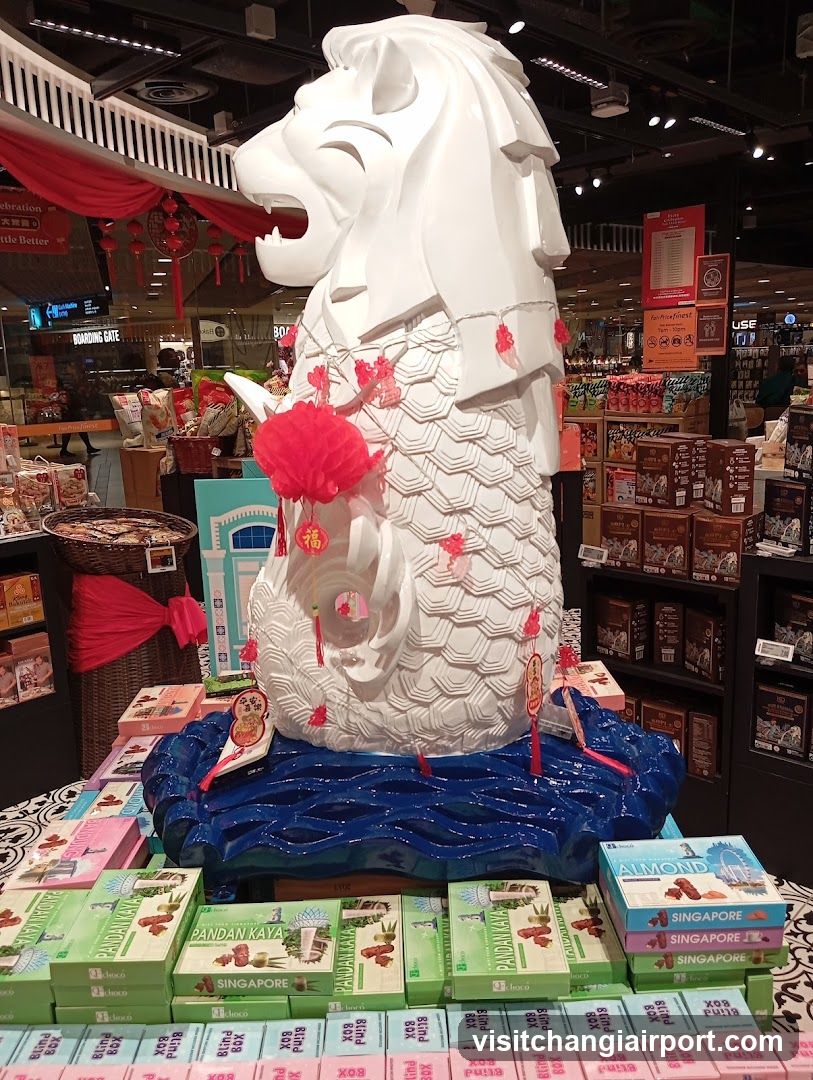 Singapore Merlion Statue Display