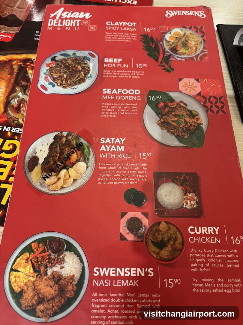 Swensens Asian Delight Menu