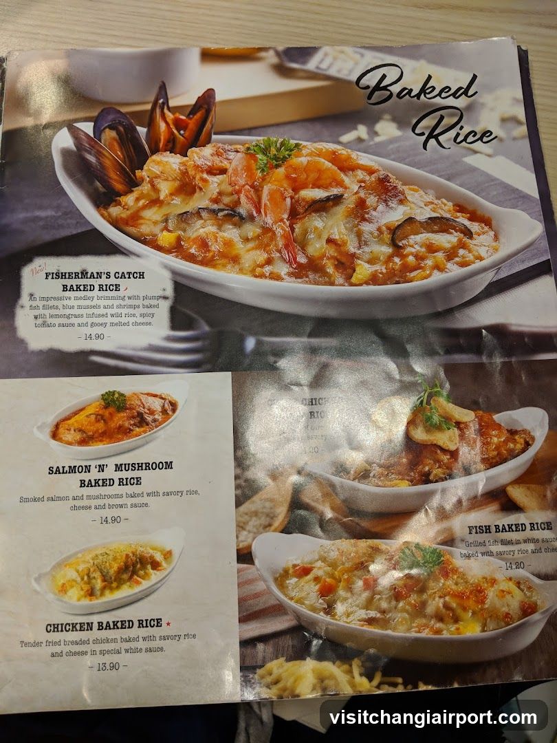 Baked Rice Menu Page