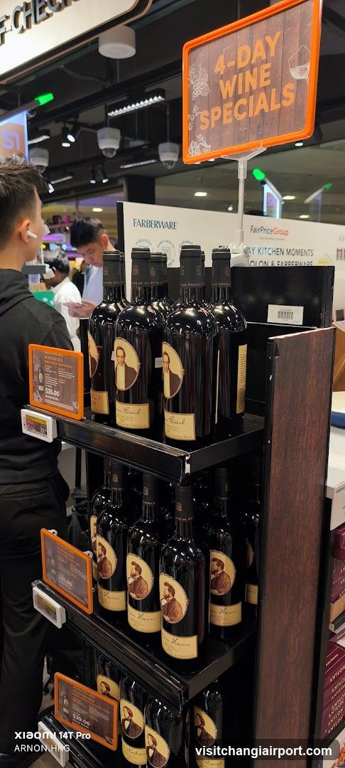 Wine Display in Store