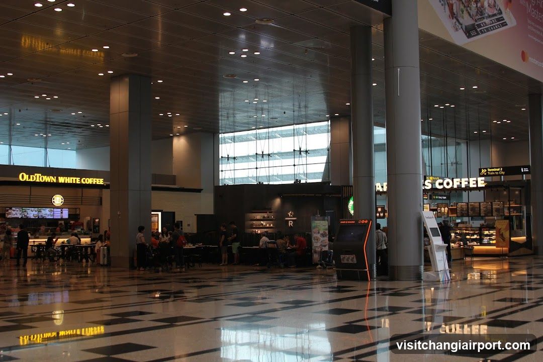 Airport Terminal Food Court Interior