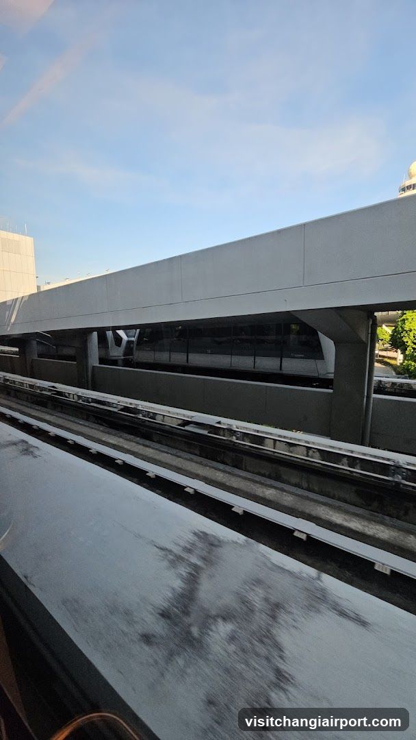 Elevated Train Track View