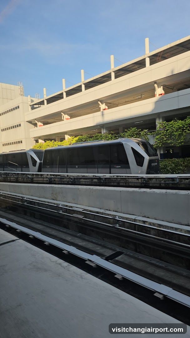 Monorail Train at Station
