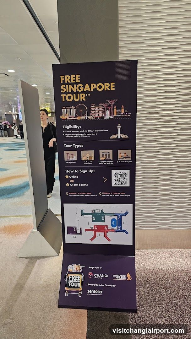 Free Singapore Tour Signage
