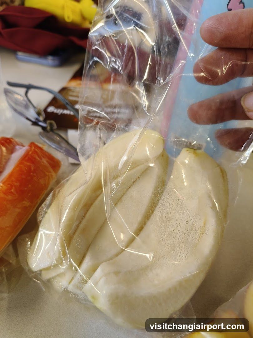 Sliced Fruit in Plastic Bag