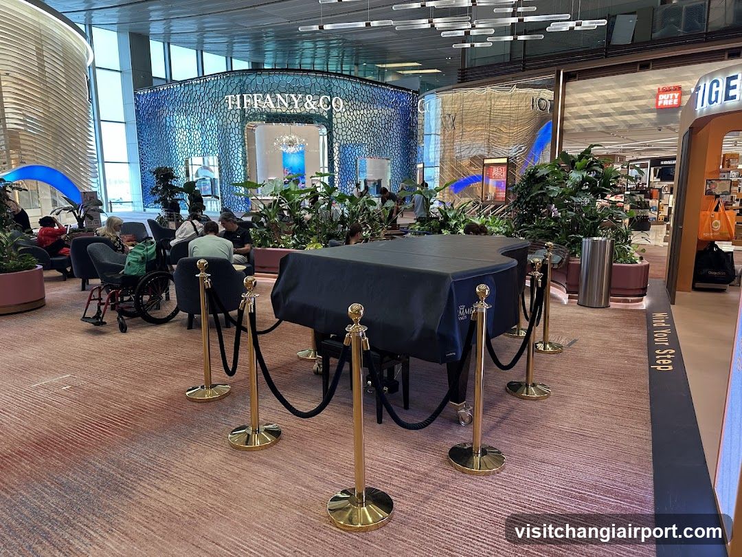Airport Lounge Interior with Tiffany & Co. Display