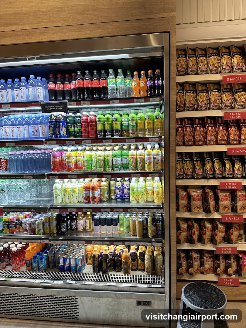 Refrigerated Drinks and Snack Aisle