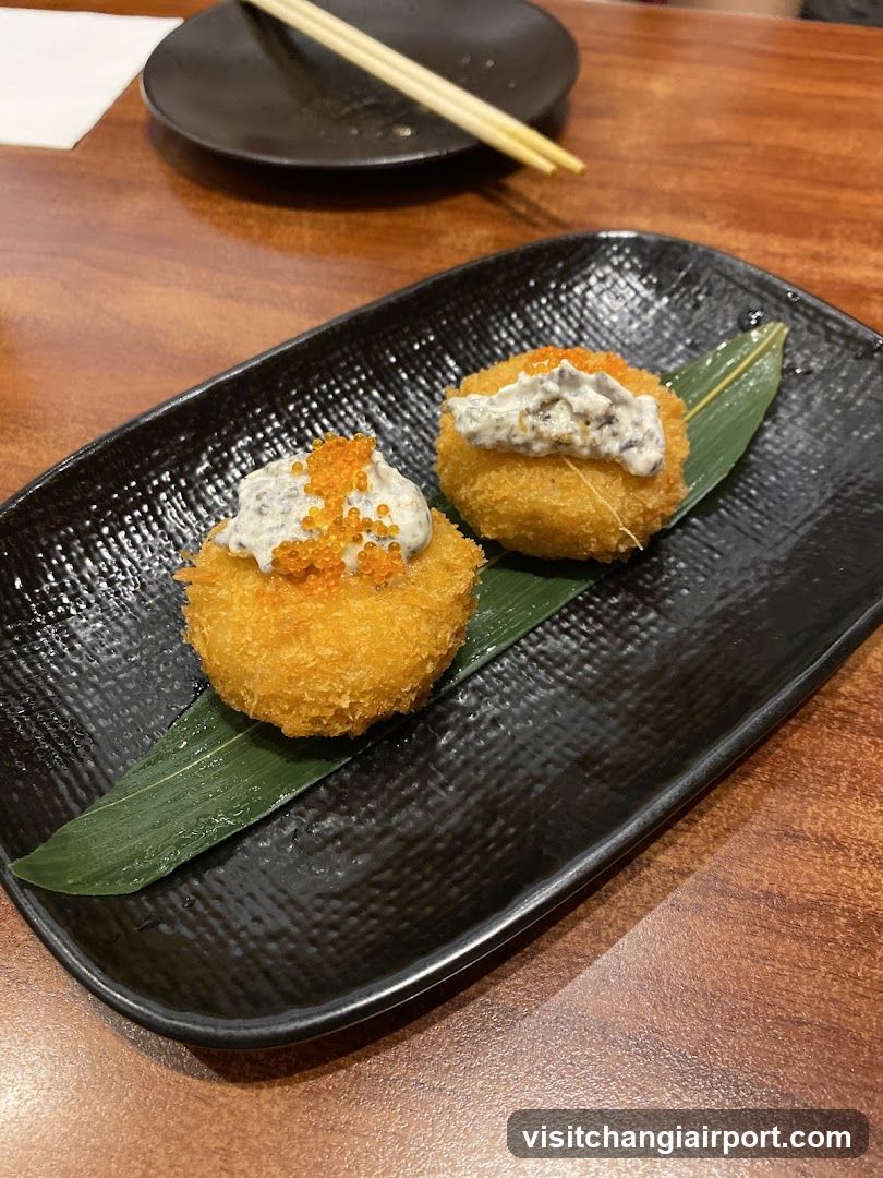 Fried Croquettes with Topping