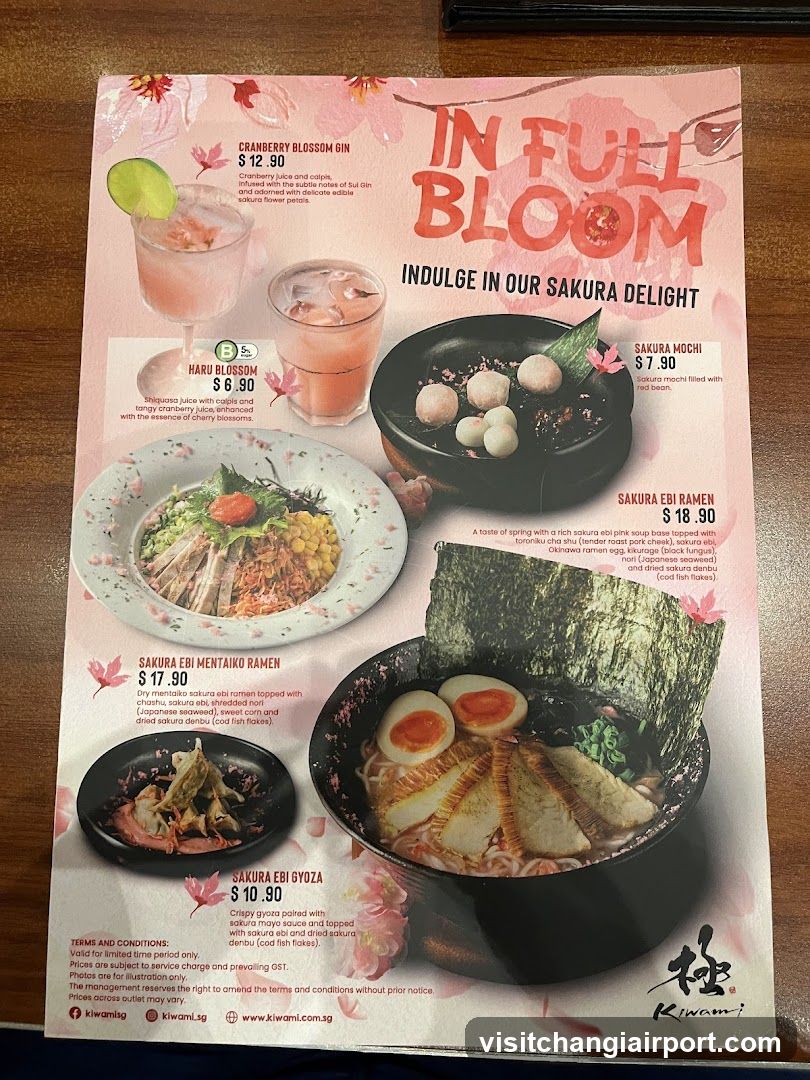 In Full Bloom - Sakura Delight Menu