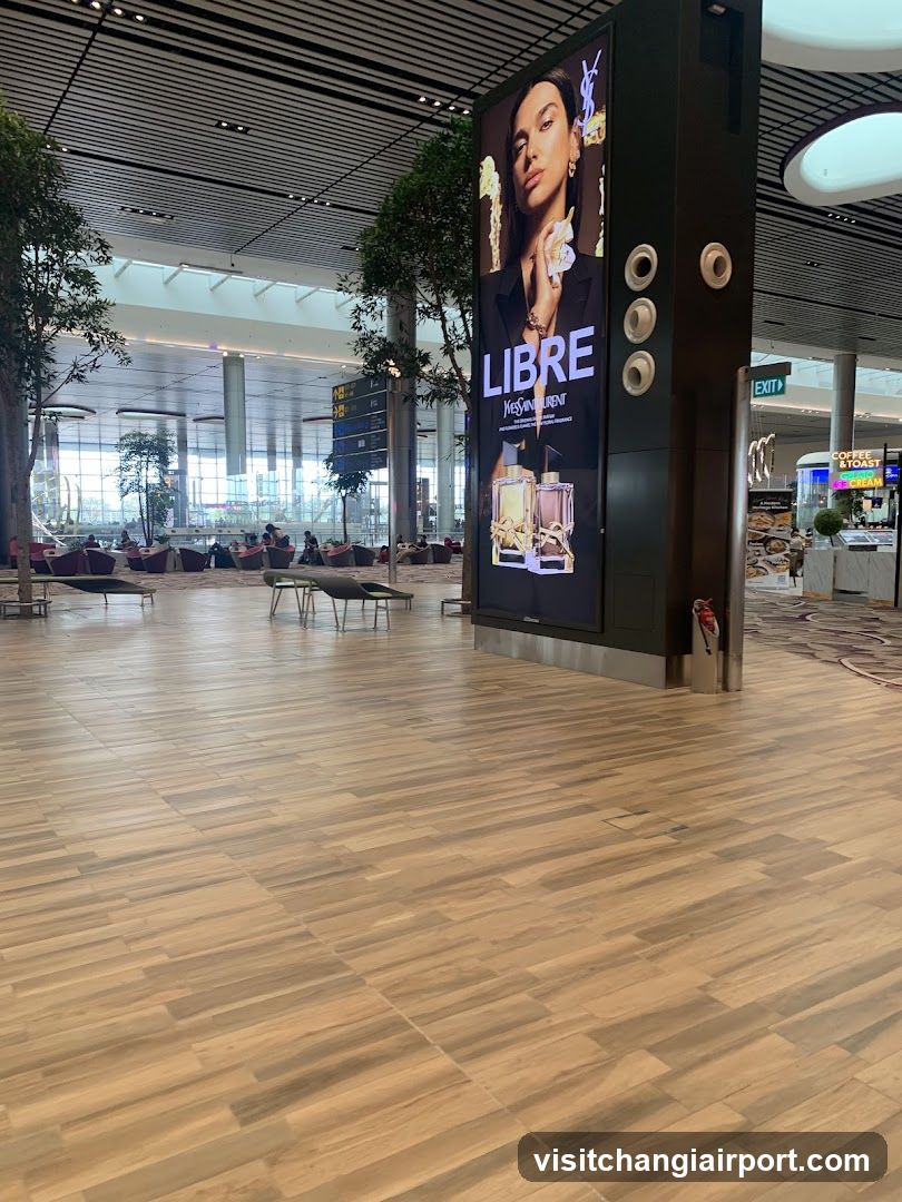 YSL Libre Advertisement in Airport Terminal