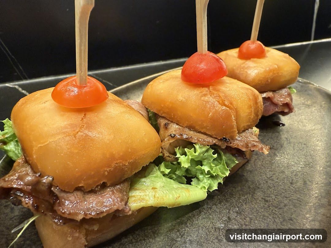 Mini Sliders with Cherry Topping
