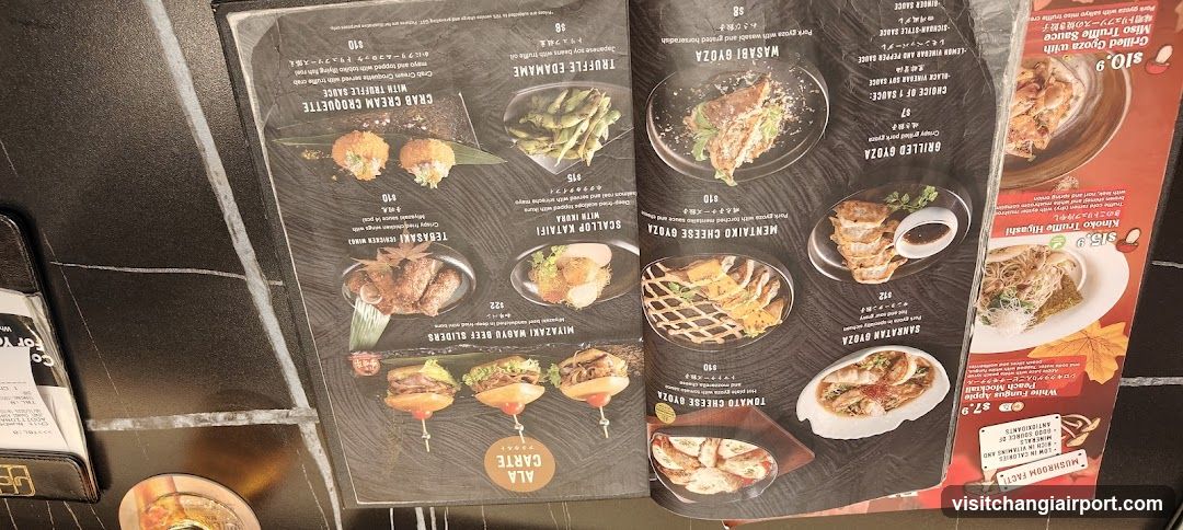 Japanese Restaurant Menu